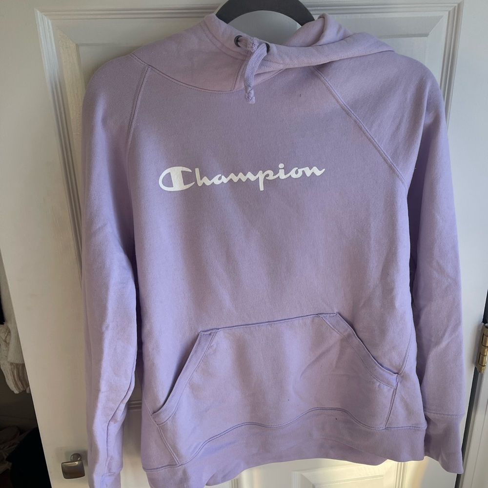 Womens Lilac Champion Hoodie